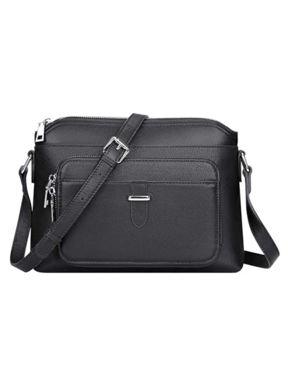 Genuine Leather Crossbody Bag for Women Adjustable Strap Card Slots Travel Purse
